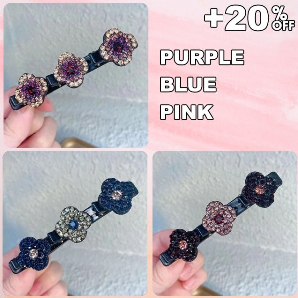 Funkelnde geflochtene Haarspangen aus Kristallsteinen – Elegante Haaraccessoires mit Strasssteinen für stylische Looks