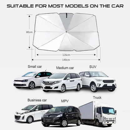 Car Sunshade Umbrella – Foldable Windshield Sun Protection for Heat & UV