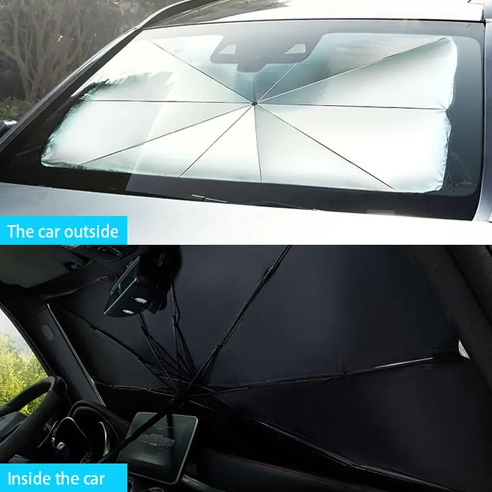 Car Sunshade Umbrella – Foldable Windshield Sun Protection for Heat & UV