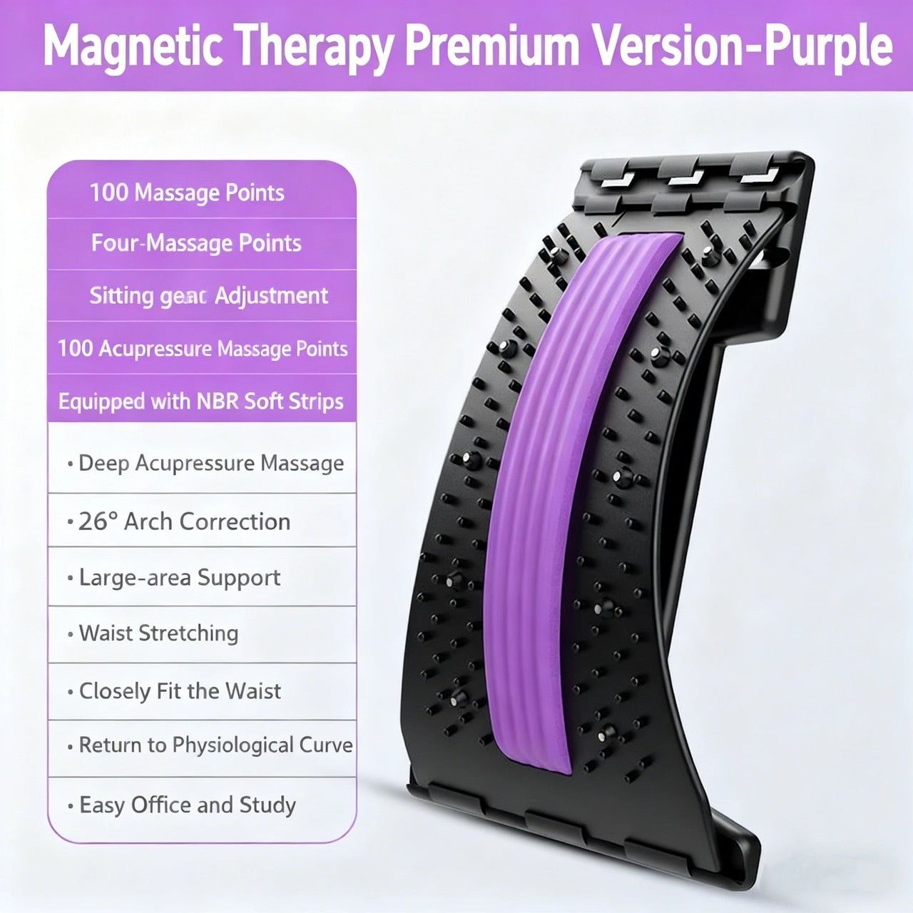 Back Stretcher - Gentle Lumbar Relief for Your Aching Lower Back