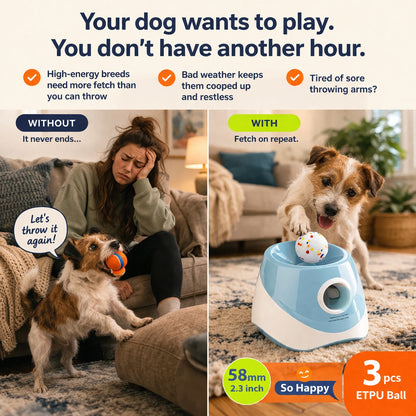 The automatic ball launcher that teaches your dog to play fetch - all by themselves.