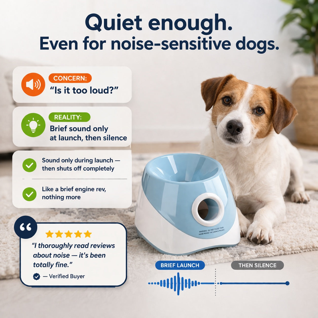 The automatic ball launcher that teaches your dog to play fetch - all by themselves.