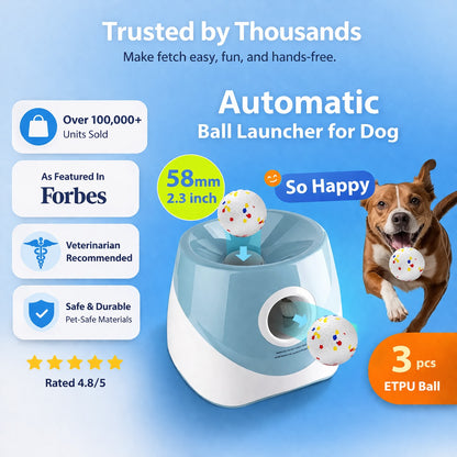 The automatic ball launcher that teaches your dog to play fetch - all by themselves.