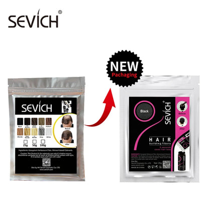 Sevich Haarfasern 10 Farben Keratin Haaraufbaufaser Pulver Sofortiges Haarwachstum