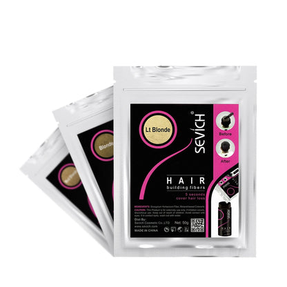 Sevich Haarfasern 10 Farben Keratin Haaraufbaufaser Pulver Sofortiges Haarwachstum