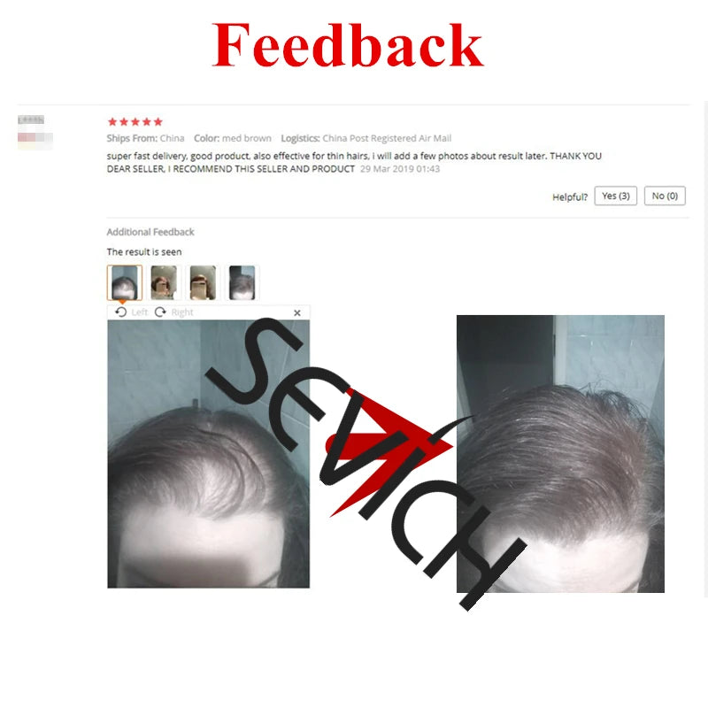 Sevich Haarfasern 10 Farben Keratin Haaraufbaufaser Pulver Sofortiges Haarwachstum