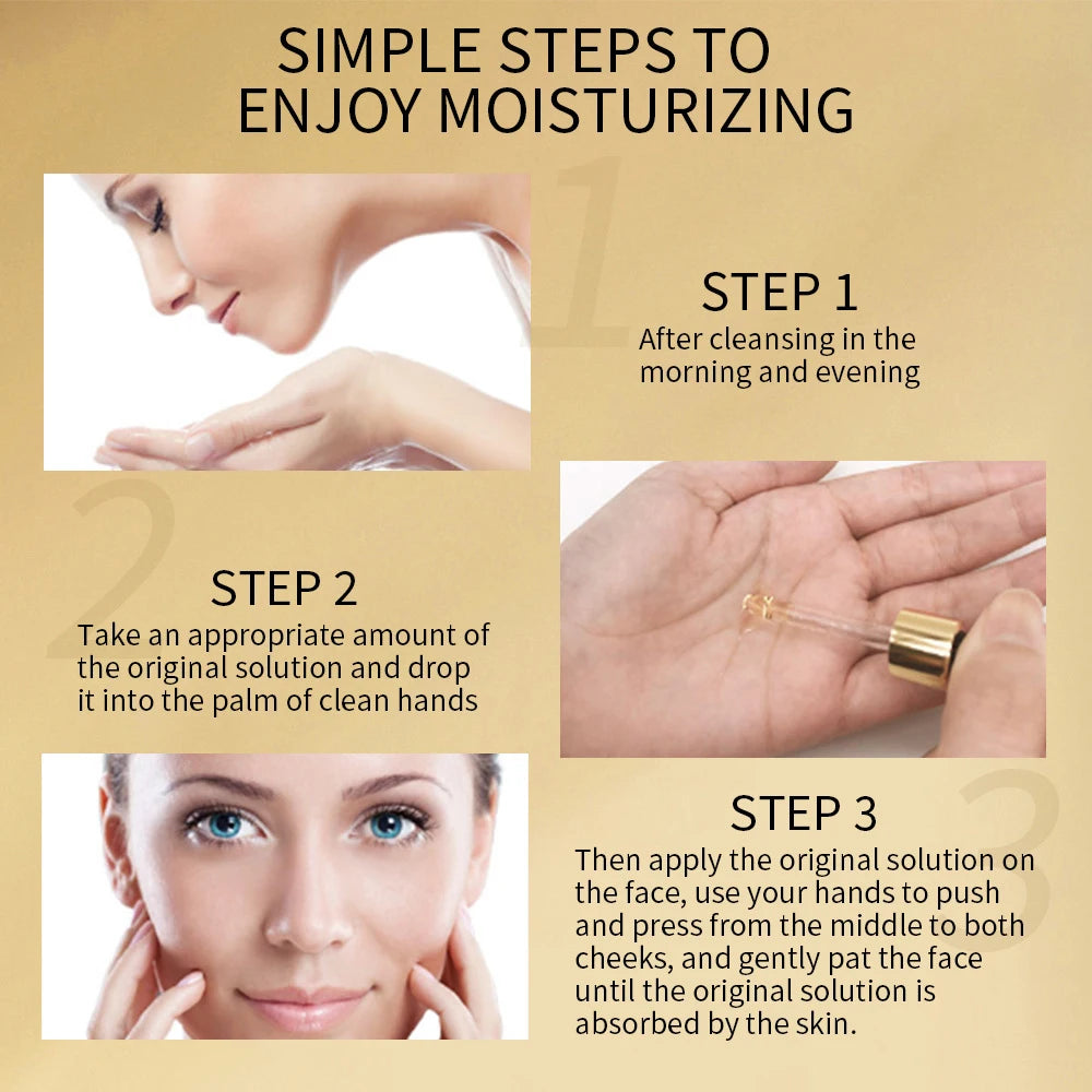 100 ml 24-Karat-Gold-Gesichtsserum – Anti-Aging, Feuchtigkeitsspendend und Hautstraffend