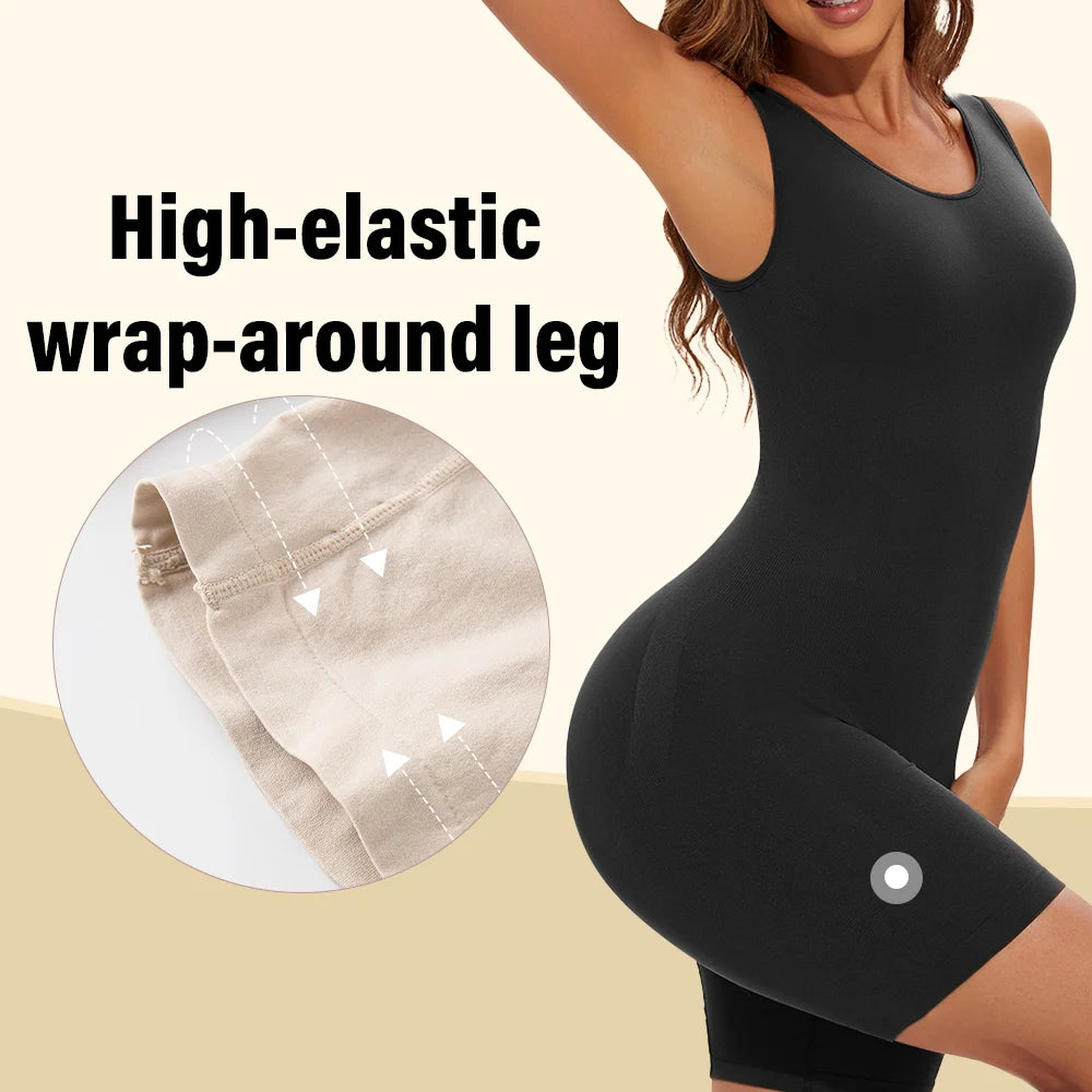 Seamless Bodysuit Shapewear Tummy Control