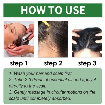 Organic Rosemary Mint Hair Oil – Natural Hair Growth & Scalp Treatment