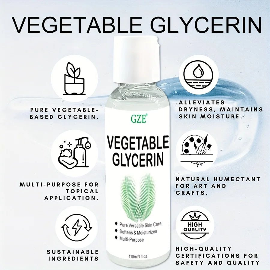 GZE Pflanzliches Glycerin – 100 % reine und natürliche Feuchtigkeitscreme für die Haut