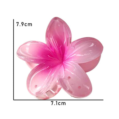 Haarspangen mit Acrylblumen (8 cm)