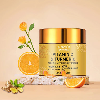 Kurkuma &amp; Vitamin C Gesichtscreme – Erhellt, hydratisiert und revitalisiert Ihre Haut