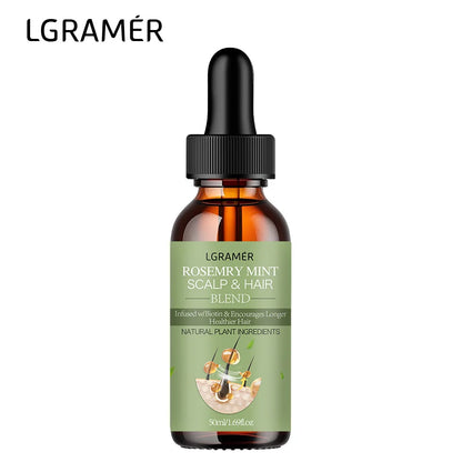 Organic Rosemary Mint Hair Oil – Natural Hair Growth & Scalp Treatment