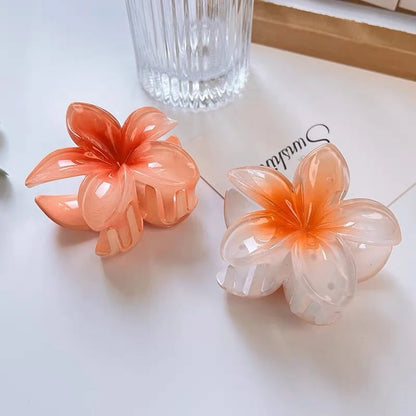 Haarspangen mit Acrylblumen (8 cm)
