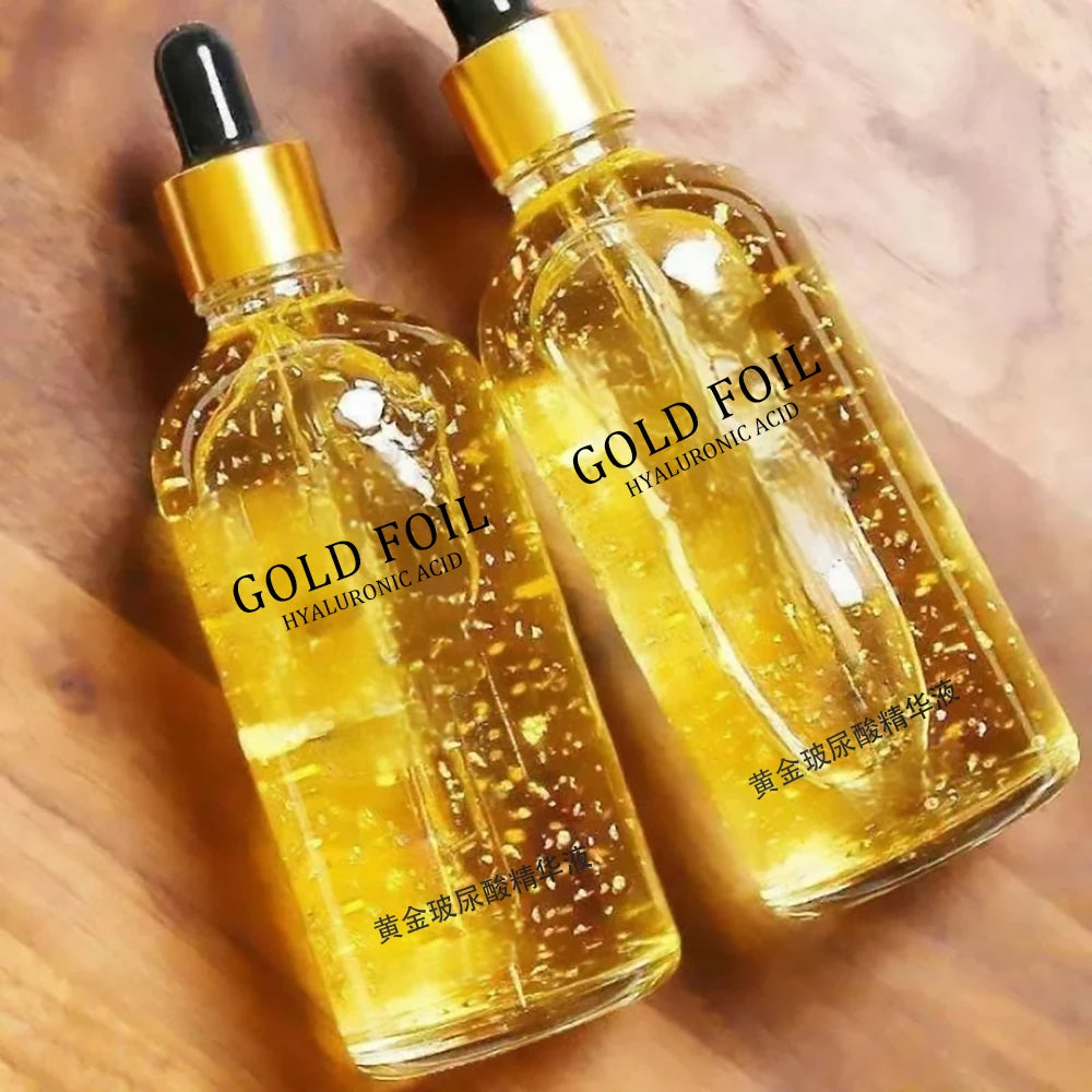 100 ml 24-Karat-Gold-Gesichtsserum – Anti-Aging, Feuchtigkeitsspendend und Hautstraffend