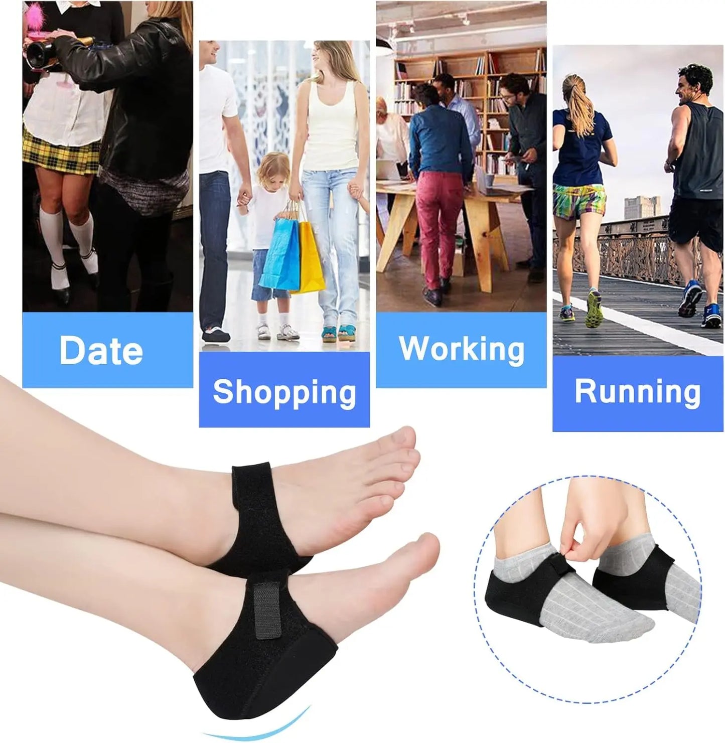 Cushioned Heel Support Wraps
