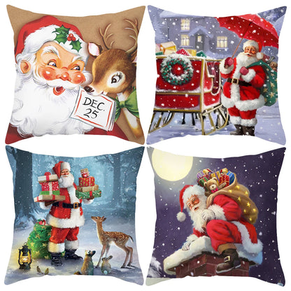 Stilvolle Weihnachtskissenbezüge | Festliche Kissen für die Weihnachtsdekoration