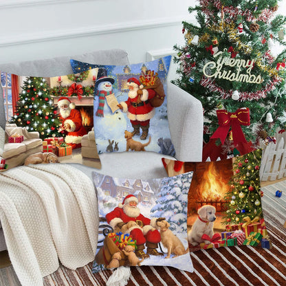 Stilvolle Weihnachtskissenbezüge | Festliche Kissen für die Weihnachtsdekoration