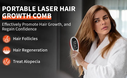 Elektrischer Laser-Haarwuchskamm, Anti-Haarausfall-Therapiekamm
