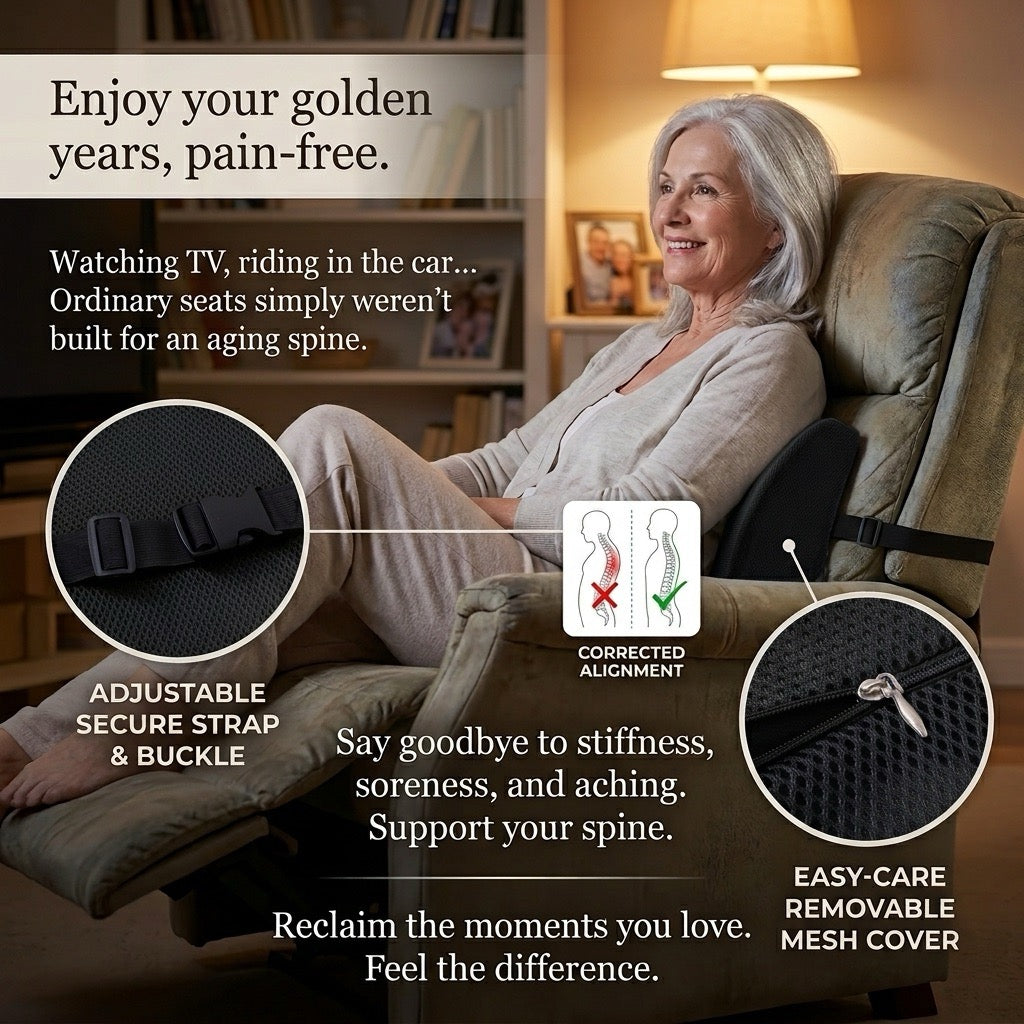 Lumbar Pillow - Sit, Stand & Sleep Without the Back Pain