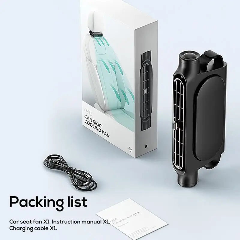USB Car Seat Fan – Portable Cooling Fan for Backseat Passengers
