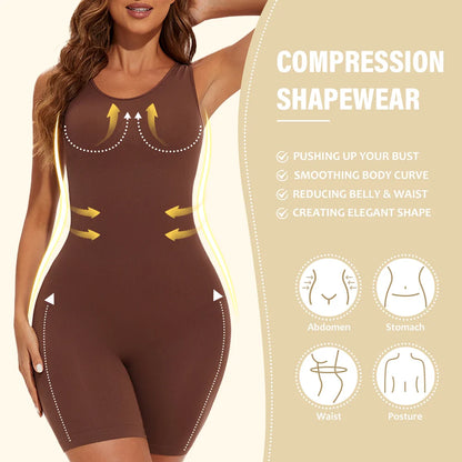 Seamless Bodysuit Shapewear Tummy Control