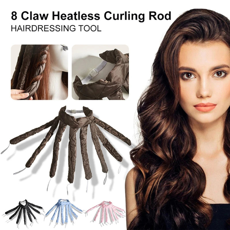 Heatless Hair Curler – Soft, No-Heat Curling Rod for Effortless Curls