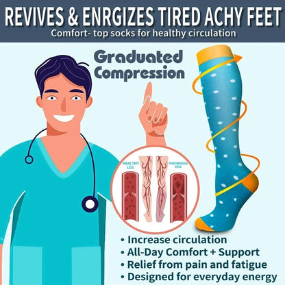 Comfort Compression Socks – Gentle All-Day Support for Tired, Achy Legs