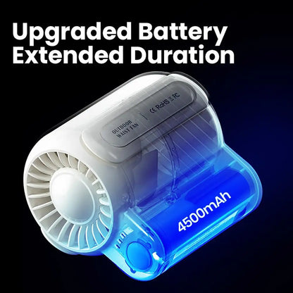 Blaster-Hüftclip-Ventilator, 4500 mAh, wiederaufladbar