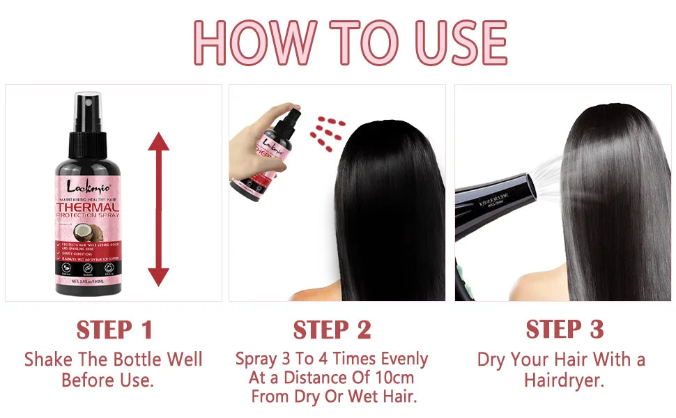 UV & Heat Protecting Hair Spray – Shield Your Hair from Heat & Sun Damage