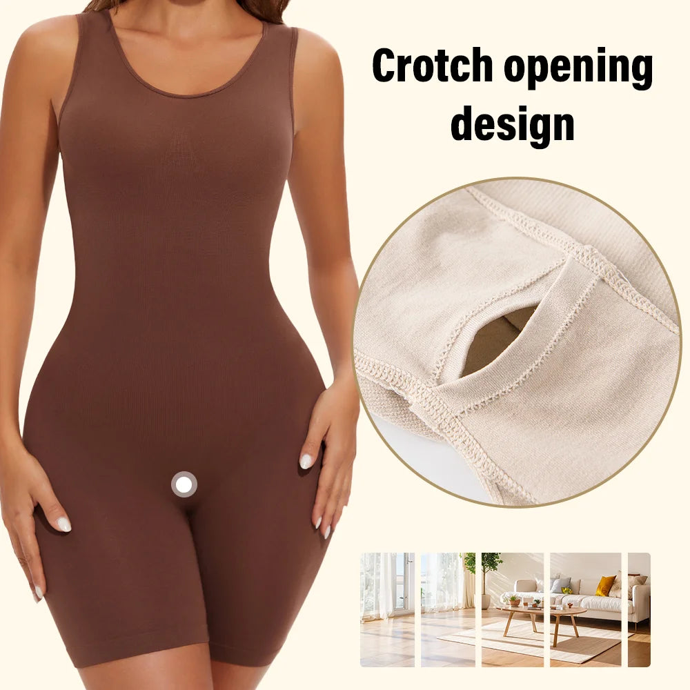 Seamless Bodysuit Shapewear Tummy Control