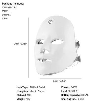 LED Photon Therapy Beauty Mask