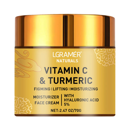 Kurkuma &amp; Vitamin C Gesichtscreme – Erhellt, hydratisiert und revitalisiert Ihre Haut