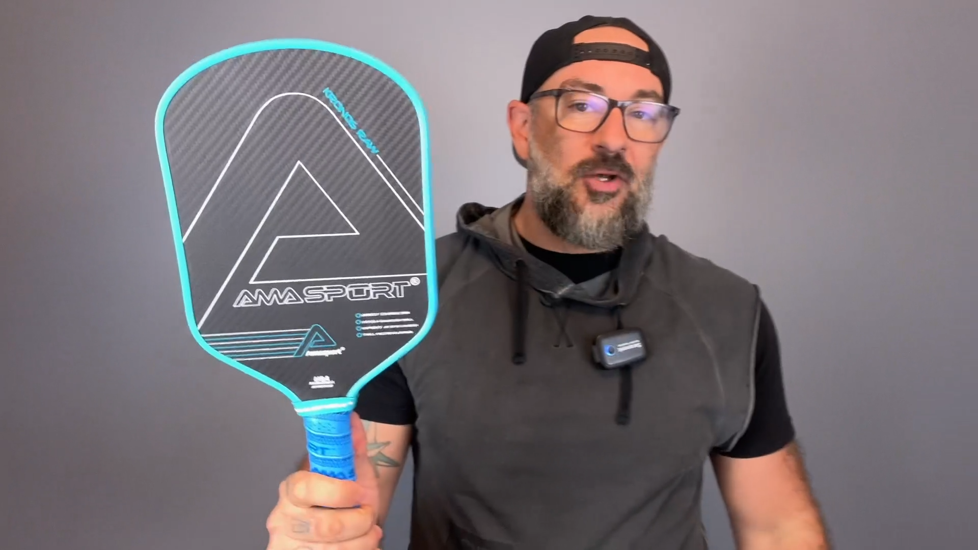 Video laden: AMA SPORT Kronos Raw 3K Pickleball-Schläger aus Kohlefaser